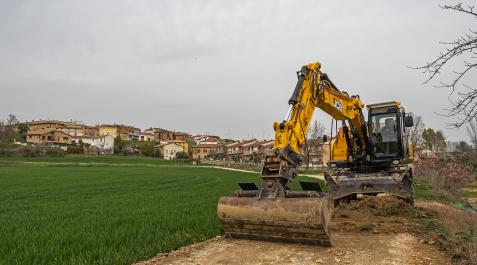 Carril bici Villatuerta-Estella Obras de acondicionamiento en marzo del recorrido ciclable que une Villatuerta con Estella