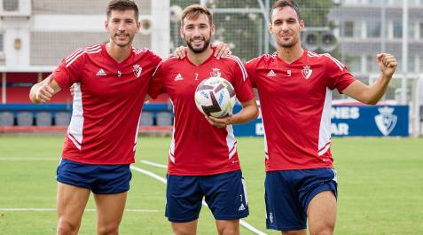 Osasuna David García, Moncayola y Unai García, campeones del fútbol-tenis