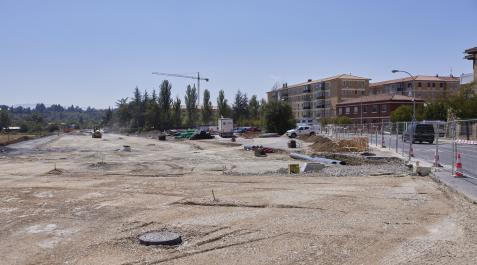 avenida Corella txantrea Estado de las obras en la avenida Corella para conectar con la primera fase de Txantrea sur