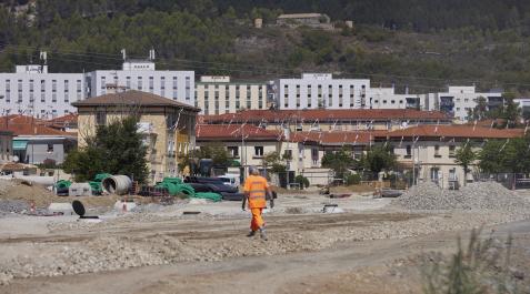 Ampliación del parque Txantrea Sur La actual calle Ezcaba va a quedar más alejadas de las viviendas