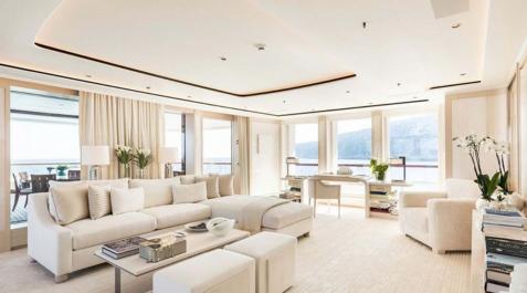 Interior del navío de Beyoncé y el rapero Jay Z Interior del navío de Beyoncé y el rapero Jay Z