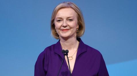 Liz Truss Liz Truss, en su discurso tras conocer que sucederá a Johnson