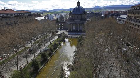 2016-807056 magen de la Plaza de la Libertad donde se ubica el piso en el que los estudiantes celebraron la fiesta. BUXENS