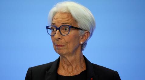 lagarde La presidenta del BCE, Christine Lagarde, tras una reunión anterior