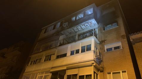 Incendio en Madrid Edificio en el que ha tenido lugar el incendio