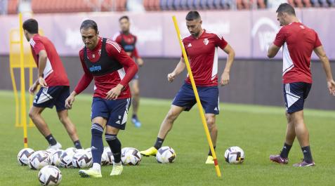 Entrenamiento de Osasuna este domingo, a puerta cerrada Osasuna