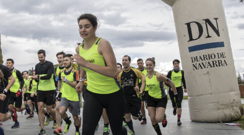 Lorea Basterretxea corre en una carrera de obstáculos celebrada en Zuasti Lorea Basterretxea corre en una carrera de obstáculos celebrada en Zuasti