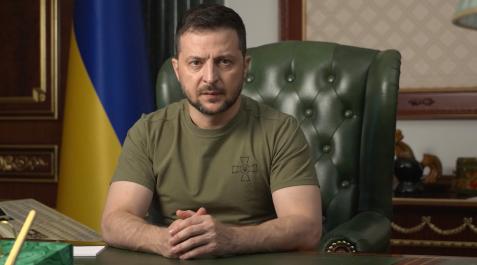 El presidente de Ucrania, Volodimir Zelenski El presidente de Ucrania, Volodimir Zelenski