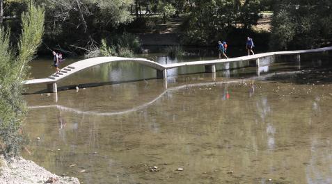 as Las pasarelas lucen despejadas tras los trabajos de limpieza
