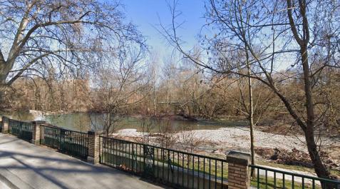 El río Arga, a su paso por la Rochapea El río Arga, a su paso por la Rochapea