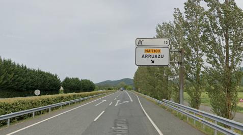 Arruazu Tramo de la A-10 a la altura de la salida a la localidad de Arruazu