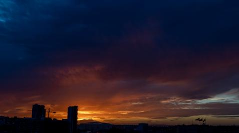 Atardecer en Zaragoza Atardecer en Zaragoza