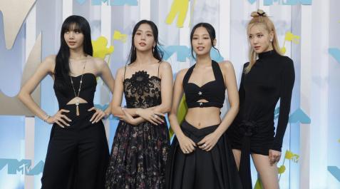 Las integrantes de Blackpink en la alfombra roja de los MTV Las integrantes de Blackpink en la alfombra roja de los MTV