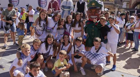 Chupinazo en las fiestas de Huarte Chupinazo en las fiestas de Huarte. /