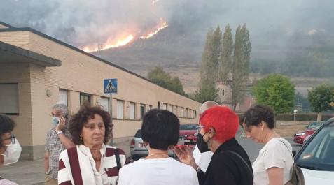 IncendioE Maeztu e Induráin, en los centros de San Fco. Javier y Valle del Roncal