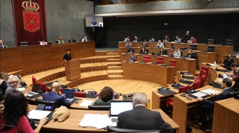 pleno-parlamento Pleno del Parlamento de Navarra celebrado este jueves