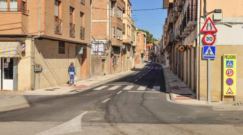 Vista de la avenida de Peralta, ya renovada.