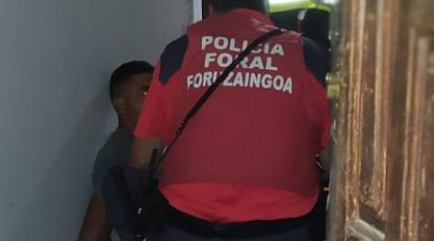 Momento de la detención en Funes Momento de la detención en Funes
