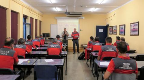 curso forales Agentes de la Policía Foral, en el curso de Protección Medioambiental