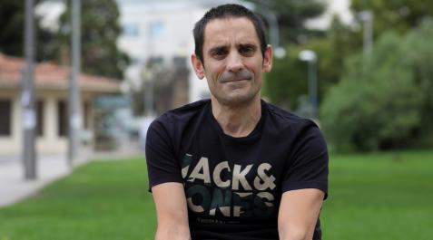 Eduardo Preciado, afectado de ataxia Eduardo Preciado, afectado de ataxia