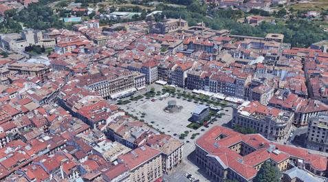 Casco Antiguo Vista aérea del Casco Antiguo de Pamplona