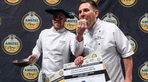 Jorge Ochoa y Félix Jiménez, tras recibir un premio anterior Jorge Ochoa