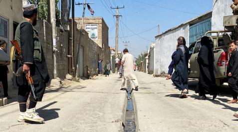 Kabul Presecnia de hombres armados tras el ataque en el barrio de Kabul