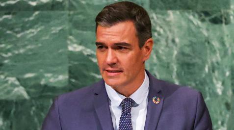 PresiSanchez Pedro Sánchez, en su comparecencia ante la ONU el pasado 22 de septiembre