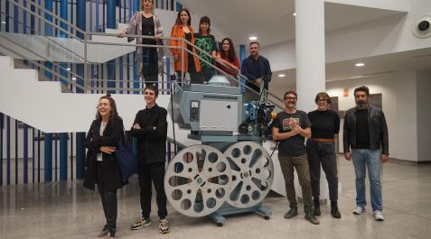 cortometrajes-shortzinema Los autores de los cortometrajes seleccionados para el primer catálogo Navarra Shortzinema se han reunido en la Filmoteca de Navarra
