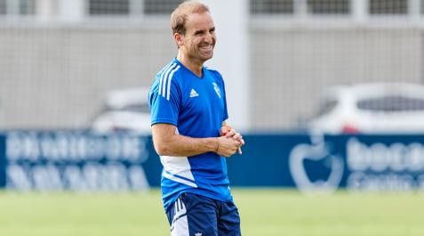 jagoba-arrasate El entrenador de Osasuna, Jagoba Arrasate, en un entrenamiento en Tajonar