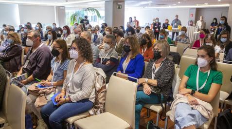 Congreso de la Federación de Fibrosis Quística Asistentes al Congreso de la Federación de Fibrosis Quística, este sábado en Pamplona