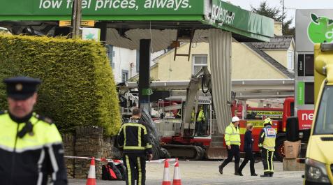Explosión en Irlanda Agentes de Policía, en el lugar de la explosión