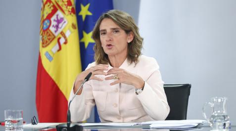 Teresa Ribera La vicepresidenta tercera y ministra para la Transición Ecológica y el Reto Demográfico, Teresa Ribera, interviene durante una rueda de prensa posterior al Consejo de Ministros