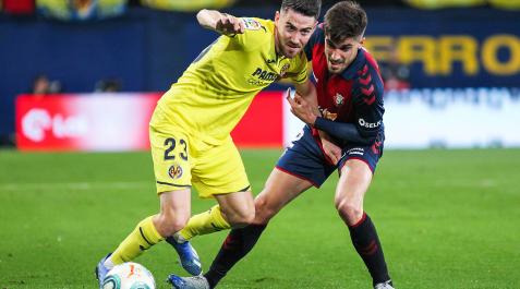 MoiVilla Moi Gómez, en febrero de 2020, pelea con Nacho Vidal cuando el Villarreal se enfrentó a Osasuna en La Cerámica