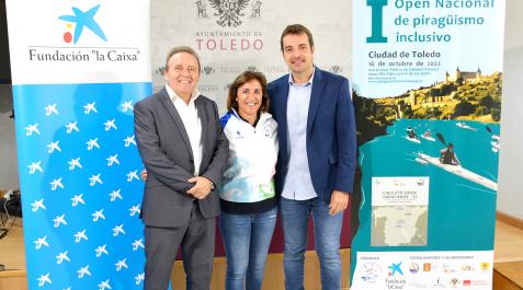 Palistas Organizadores y autoridades de Toledo en la presentación del I Open