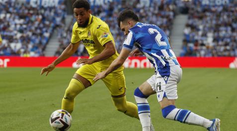 Arnaut Danjuma, en el partido contra la Real Sociedad Arnaut Danjuma