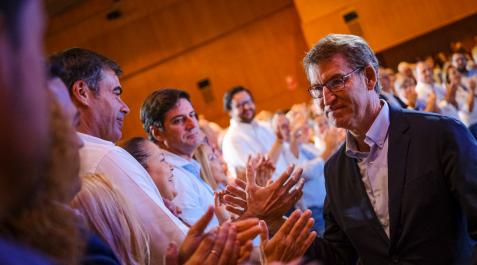 Alberto Núñez Feijóo El presidente del Partido Popular (PP), Alberto Núñez Feijóo, participa en la convención que su partido celebra este domingo en Gran Canaria