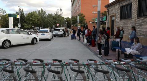 Taxis La estación de Renfe de Pamplona, en una imagen reciente.