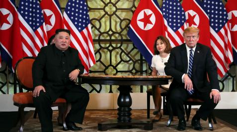 Kim-Jong-Un-trump Kim Jong-un y Donald Trump, durante uno de sus encuentros
