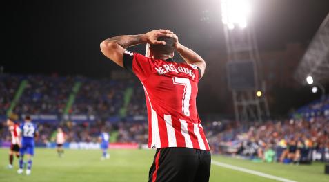 Berenguer Alex Berenguer se lamenta de una ocasión durante el encuentro contra el Getafe