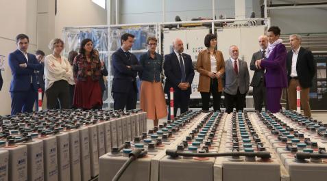 morant-cener Visita de la ministra de Ciencia e Innovación, Diana Morant, a las instalaciones de CENER en Sangüesa junto la presidenta Chivite y otras autoridades