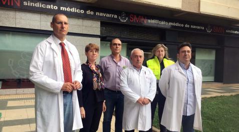 sindicato medico Rueda de prensa del Sindicato Médico de Navarra