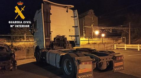 Cabeza Imagen de la cabeza tractora que robaron los detenidos