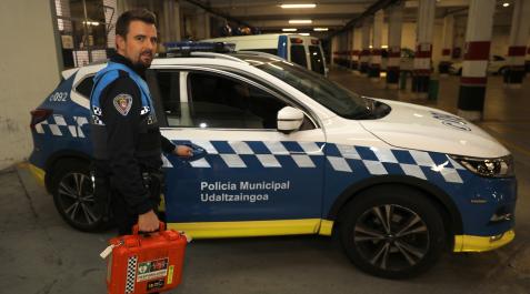 Ricardo Asiáin Antón, ayer por la noche en dependencias policiales Ricardo Asiáin Antón, ayer por la noche en dependencias policiales