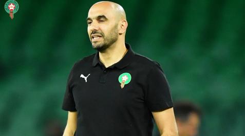 Walid Regragui, seleccionador marroquí, durante el partido contra Paraguay Walid Regragui, seleccionador marroquí, durante el partido contra Paraguay