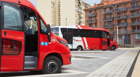 Imagen del autobús interurbano de Tafalla Imagen del autobús interurbano de Tafalla