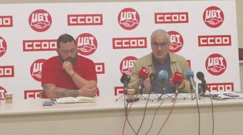 José María Romeo y Lorenzo Ríos durante la rueda de prensa de ayer José María Romeo y Lorenzo Ríos durante la rueda de prensa de ayer