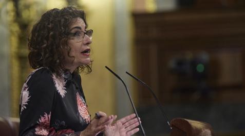 María Jesús Montero La ministra de Hacienda, María Jesús Montero, este jueves en el Congreso