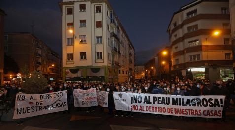 Milagrosa Vecinos de la Milagrosa protestan contra el PEAU, en una imagen de hace un año.