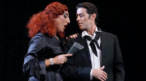 José Luis Sola y Rossy de Palma José Luis Sola y Rossy de Palma, en una escena de 'El cantor de México'